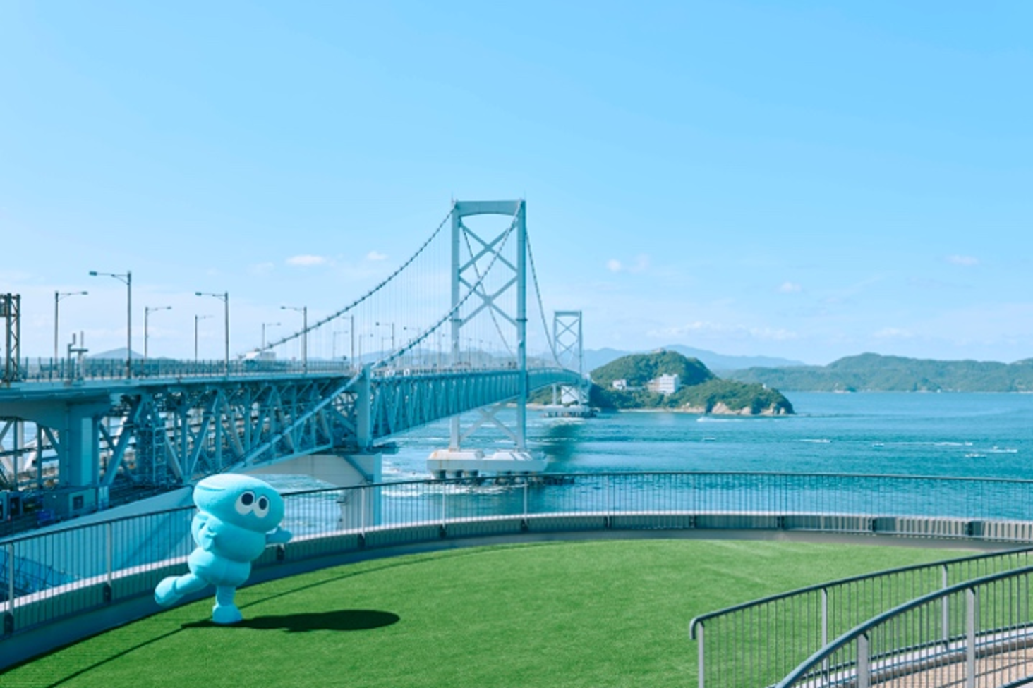 道の駅うずしお 景色と建物